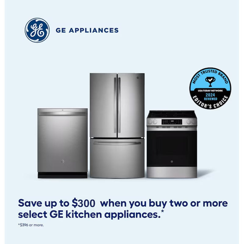 24-In Top Control Built-In Dishwasher with Third Rack ( Finrprint Resistant Stainless Steel ) ENERGY STAR, 47-Decibel Very Quiet Sound Level